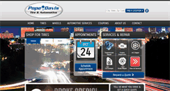 Desktop Screenshot of popedavistire.com