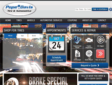 Tablet Screenshot of popedavistire.com